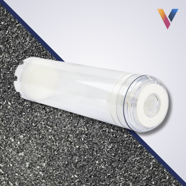 refillable cartridge filled with natural bone charcoal carbon media