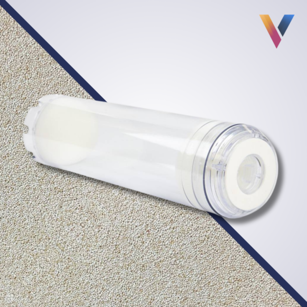 refillable cartridge filled with rs f fluoride removal resin