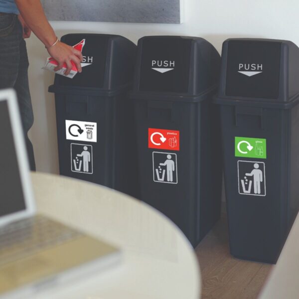 recycling bins set of 3