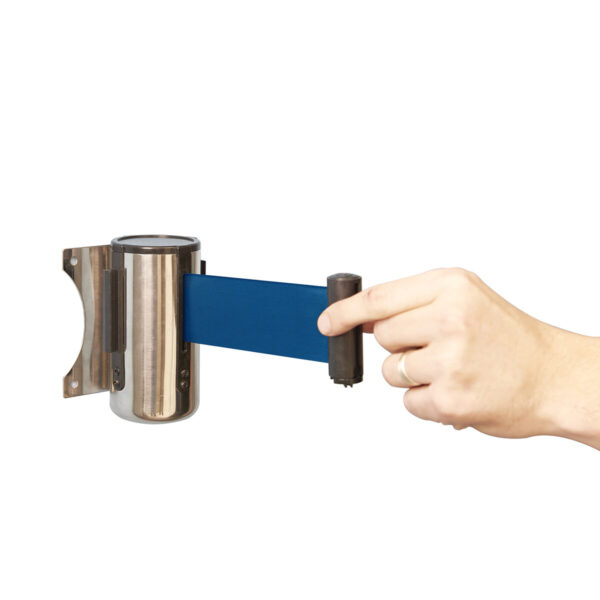 wall mounted belt barrier